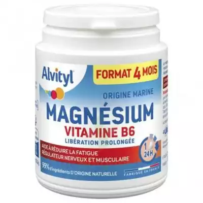 Alvityl Magnésium Vitamine B6 Libération Prolongée Comprimés Lp Pot/120 à Auterive